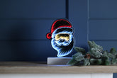 Festive Infinity Lighting Festive Lit Infinity Santa with Timer B/O